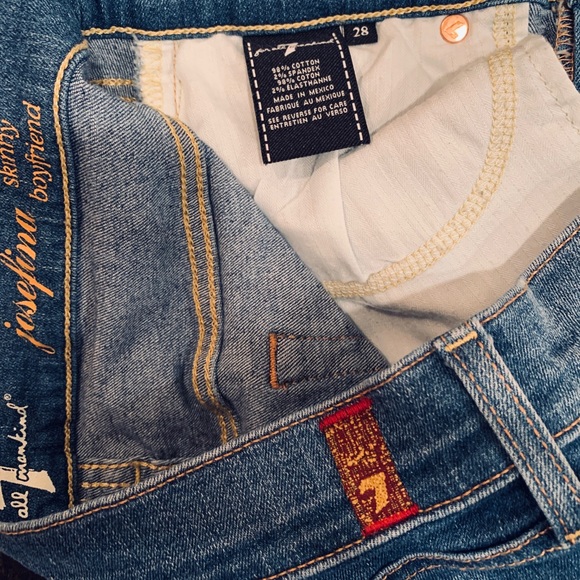 7 For All Mankind Josefina Distressed Jeans - Picture 6 of 7